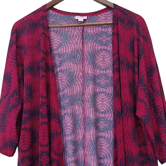LuLaRoe New Lindsay Kimono Womens Sz Small Open Front Draped Cardigan Cover Up - Picture 2 of 12